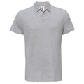 Grey - Front - B&C Mens ID.001 Heather Polo Shirt