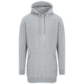 Heather Grey - Front - Awdis Womens-Ladies Heather Relaxed Fit Hoodie Dress
