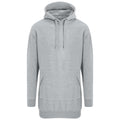 Heather Grey - Front - Awdis Womens-Ladies Heather Relaxed Fit Hoodie Dress