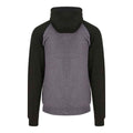 Charcoal-Jet Black - Back - Awdis Unisex Adult Baseball Full Zip Hoodie