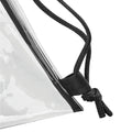 Clear-Black - Back - Bagbase Transparent Drawstring Bag