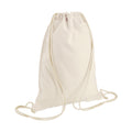 White - Front - Bagbase Sublimation Drawstring Bag