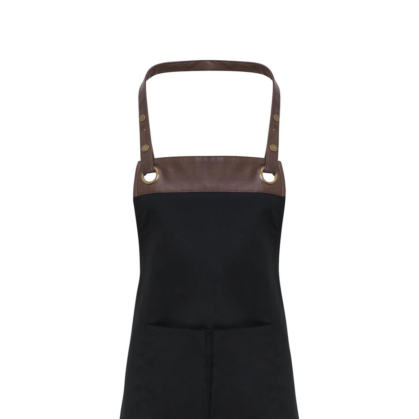 Black-Brown - Back - Premier Unisex Adult Espresso Full Apron
