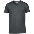 Dark Heather - Front - Gildan Mens Heather V Neck T-Shirt