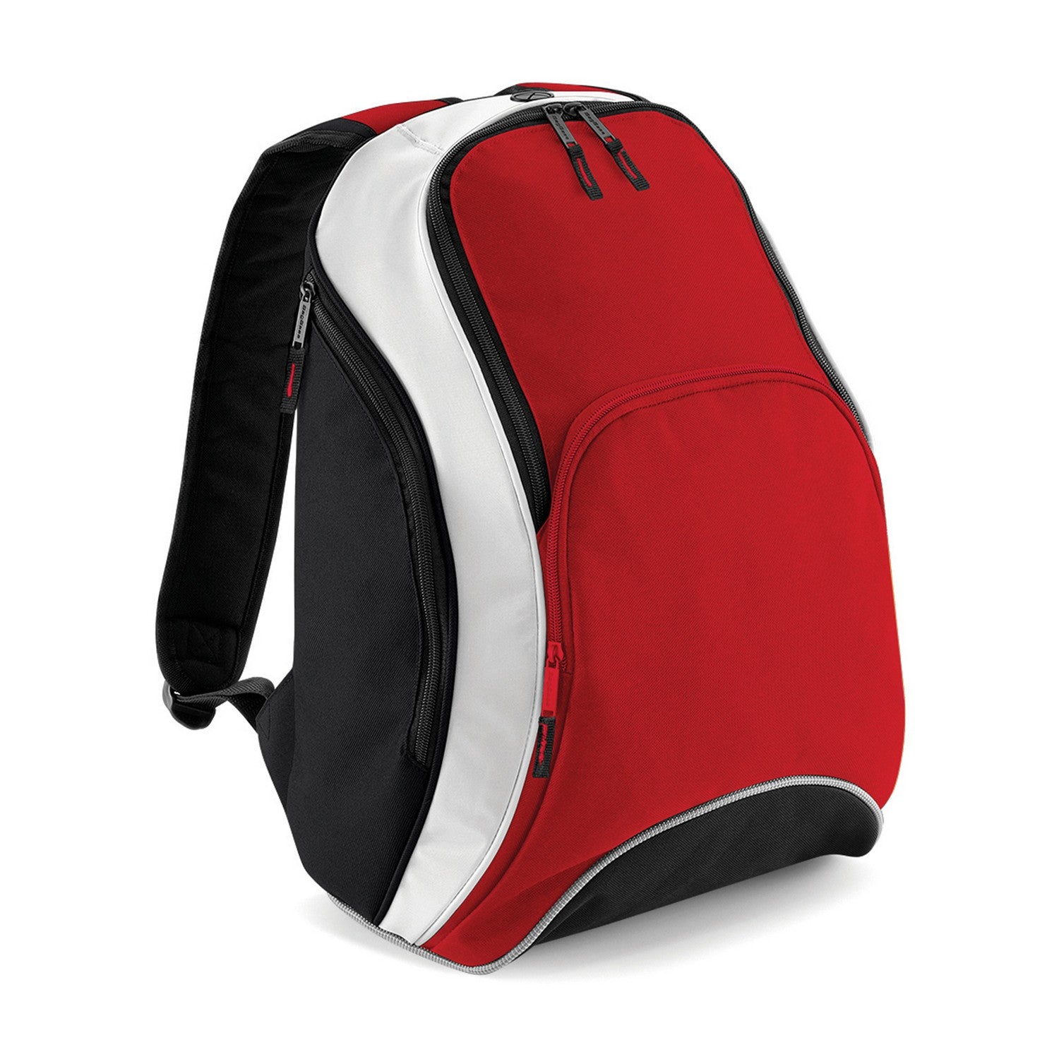 Classic Red-Black-White - Front - Bagbase Teamwear Backpack