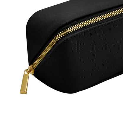 Black - Back - Bagbase Boutique Mini Open Flat Toiletry Bag