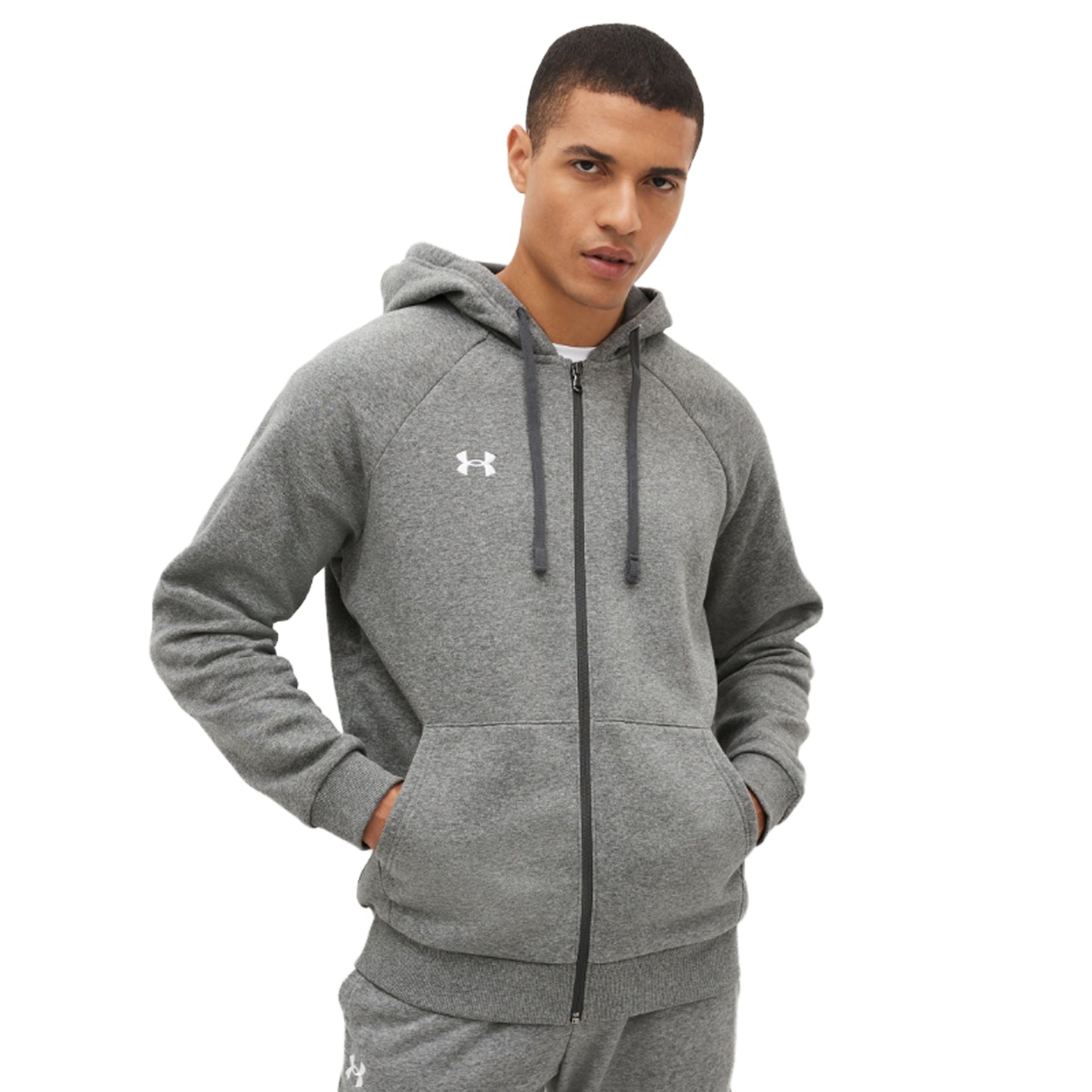 Castle Rock - Side - Under Armour Unisex Adult Rival Fleece Full Zip Hoodie