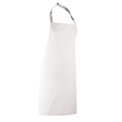 White - Front - Premier Unisex Adult Colours Full Apron