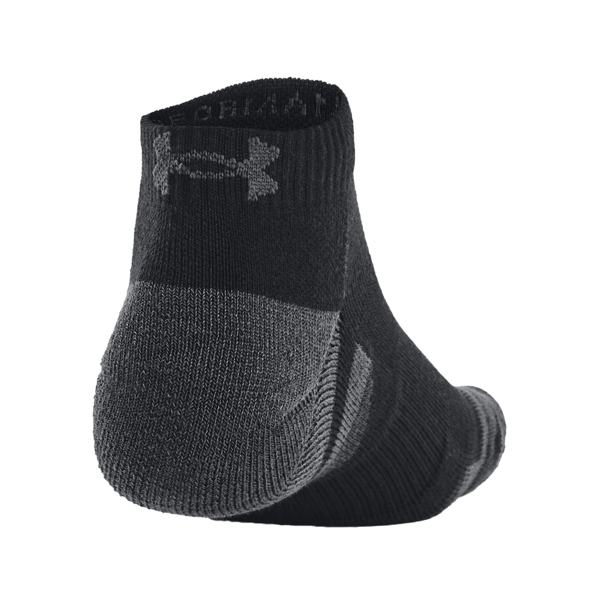 Black - Back - Under Armour Unisex Adult Performance Tech Socks (Pack Of 3)