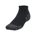 Black - Side - Under Armour Unisex Adult Performance Tech Socks (Pack of 3)