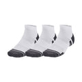 White - Front - Under Armour Unisex Adult Performance Tech Socks (Pack of 3)