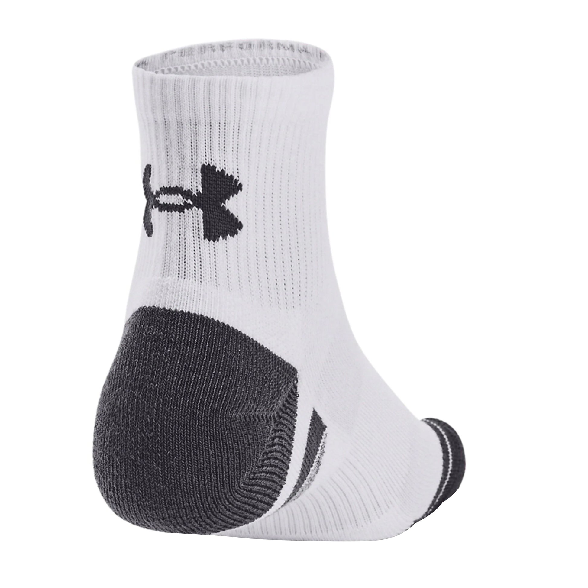 White - Side - Under Armour Unisex Adult Performance Tech Socks (Pack of 3)