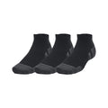 Black - Front - Under Armour Unisex Adult Performance Tech Socks (Pack of 3)