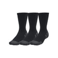 Black - Front - Under Armour Unisex Adult Performance Tech Crew Socks (Pack of 3)