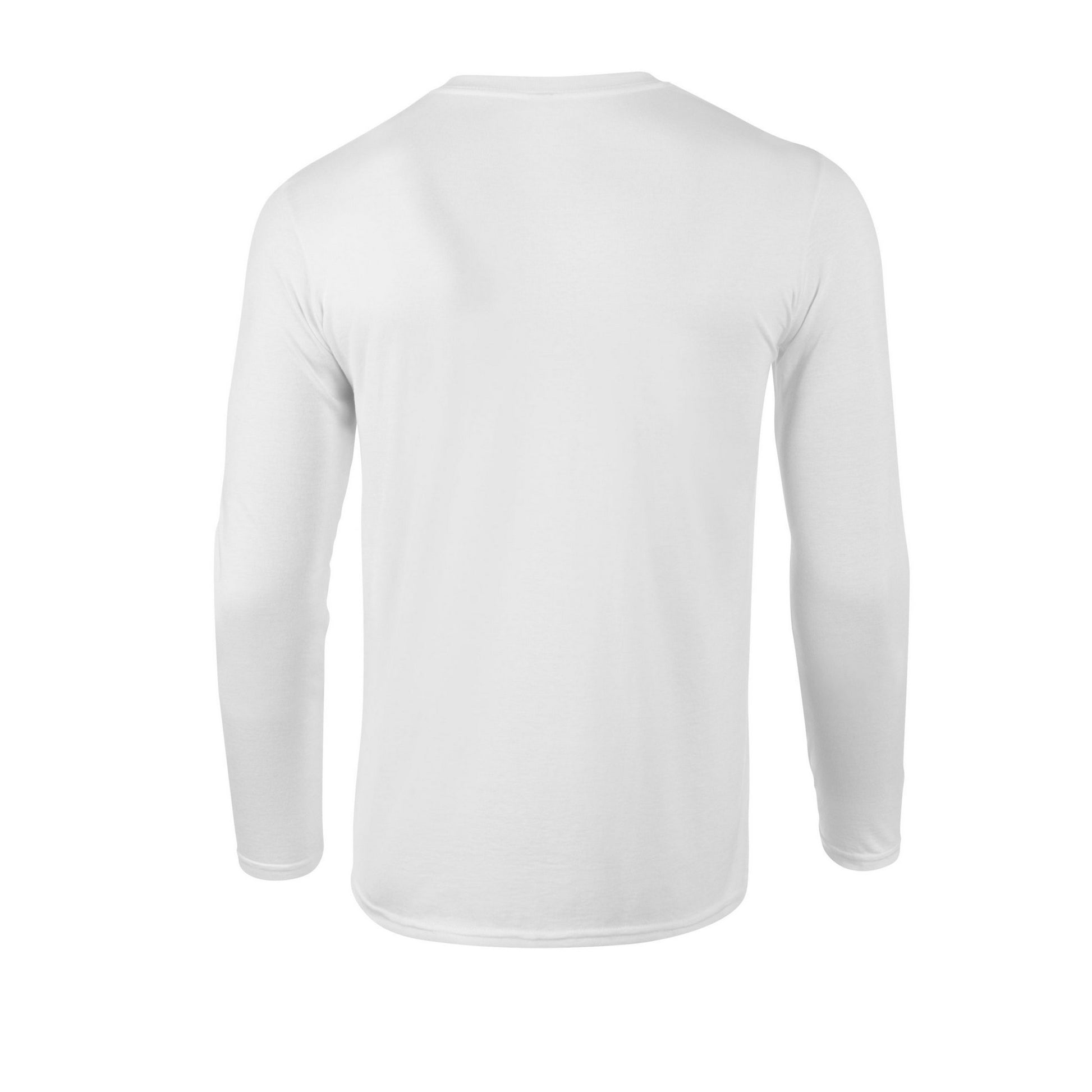 White - Back - Gildan Unisex Adult Softstyle Long-Sleeved T-Shirt