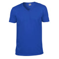 Royal Blue - Front - Gildan Mens Softstyle V Neck T-Shirt