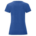 Royal Blue - Back - Fruit of the Loom Womens-Ladies Iconic Heather T-Shirt