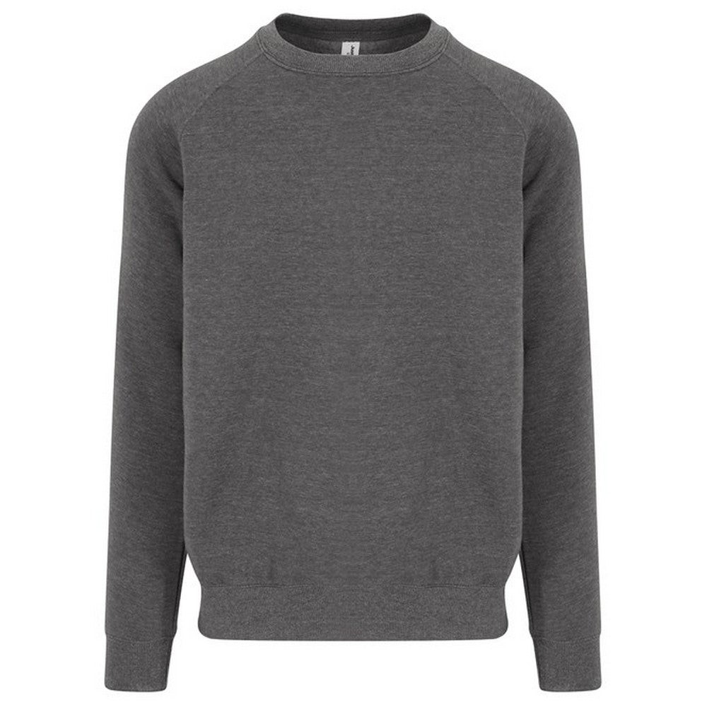 Charcoal - Front - Awdis Mens Graduate Heavyweight Sweatshirt