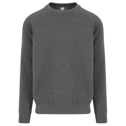 Charcoal - Front - Awdis Mens Graduate Heavyweight Sweatshirt