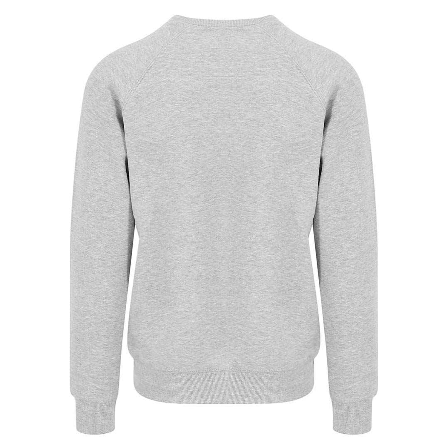 Heather Grey - Back - Awdis Mens Graduate Heavyweight Sweatshirt