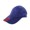 Royal Blue - Front - Result Headwear Folding Peak Baseball Cap