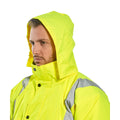 Yellow - Lifestyle - Portwest Unisex Hi-Vis Bomber Jacket (S463) - Workwear - Safetywear