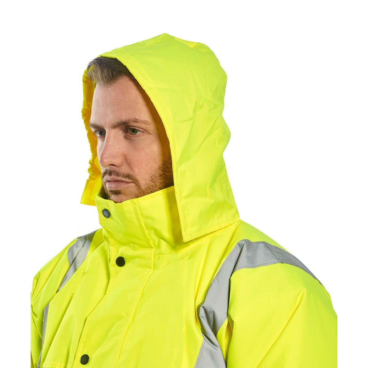 Yellow - Lifestyle - Portwest Unisex Hi-Vis Bomber Jacket (S463) - Workwear - Safetywear