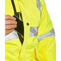 Yellow - Pack Shot - Portwest Unisex Hi-Vis Bomber Jacket (S463) - Workwear - Safetywear