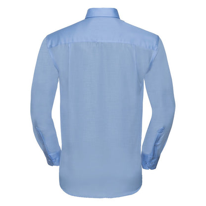 Bright Sky - Back - Russell Collection Mens Ultimate Non-Iron Long-Sleeved Formal Shirt