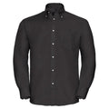 Black - Front - Russell Collection Mens Ultimate Non-Iron Long-Sleeved Formal Shirt