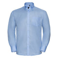 Bright Sky - Front - Russell Collection Mens Ultimate Non-Iron Long-Sleeved Formal Shirt