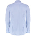 Light Blue - Back - Kustom Kit Mens Oxford Stretch Slim Long-Sleeved Shirt
