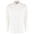 White - Front - Kustom Kit Mens Oxford Stretch Slim Long-Sleeved Shirt