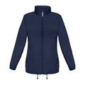 Navy - Front - B&C Womens-Ladies Sirocco Soft Shell Jacket