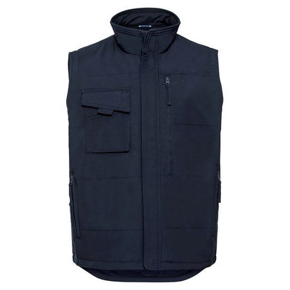 French Navy - Front - Russell Mens Heavy Duty Gilet