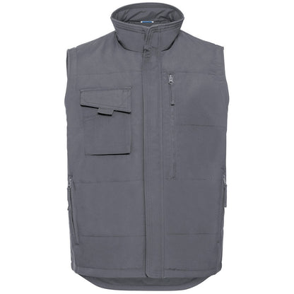 Convoy Grey - Front - Russell Mens Heavy Duty Gilet