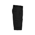 Black - Side - Russell Mens Polycotton Twill Shorts