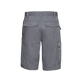 Convoy Grey - Back - Russell Mens Polycotton Twill Shorts