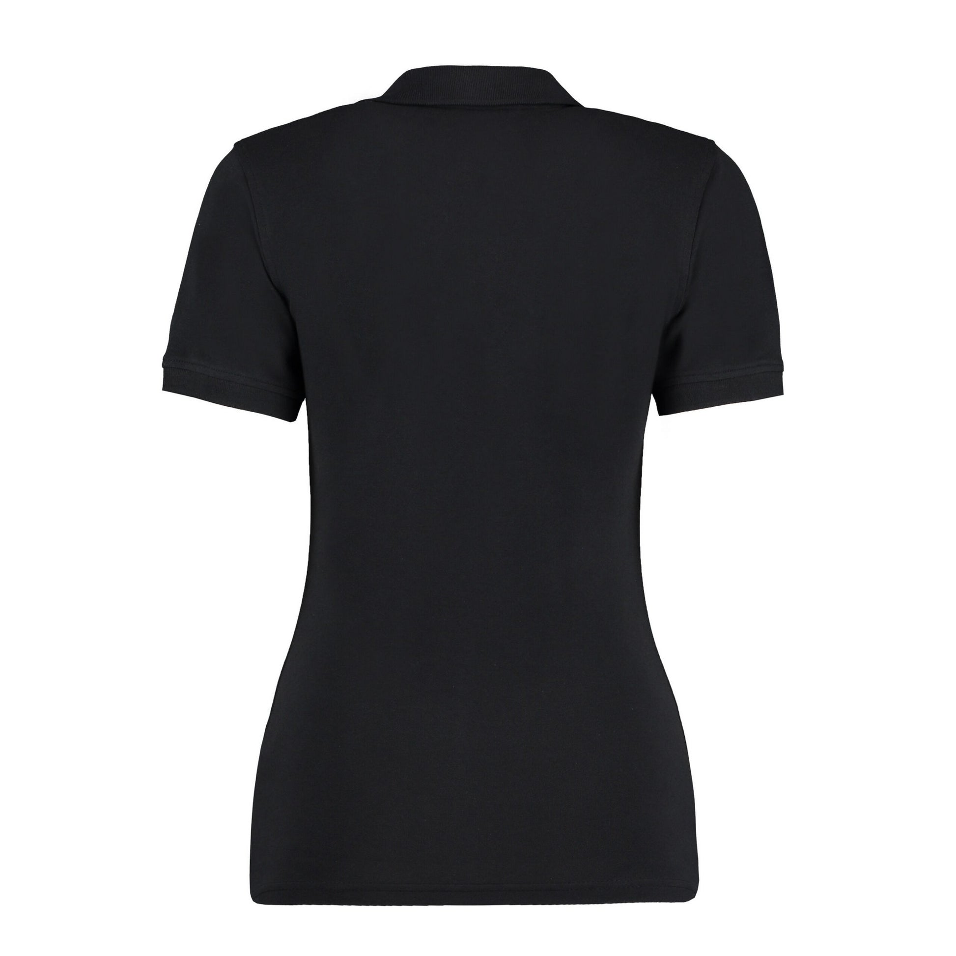 Black - Back - Kustom Kit Womens-Ladies Sophia V Neck Polo Shirt