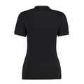 Black - Back - Kustom Kit Womens-Ladies Sophia V Neck Polo Shirt