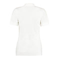 White - Back - Kustom Kit Womens-Ladies Sophia V Neck Polo Shirt