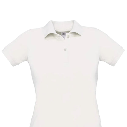 White - Back - B&C Womens-Ladies Safran Pure Polo Shirt