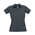 Navy - Front - B&C Womens-Ladies Safran Pure Polo Shirt