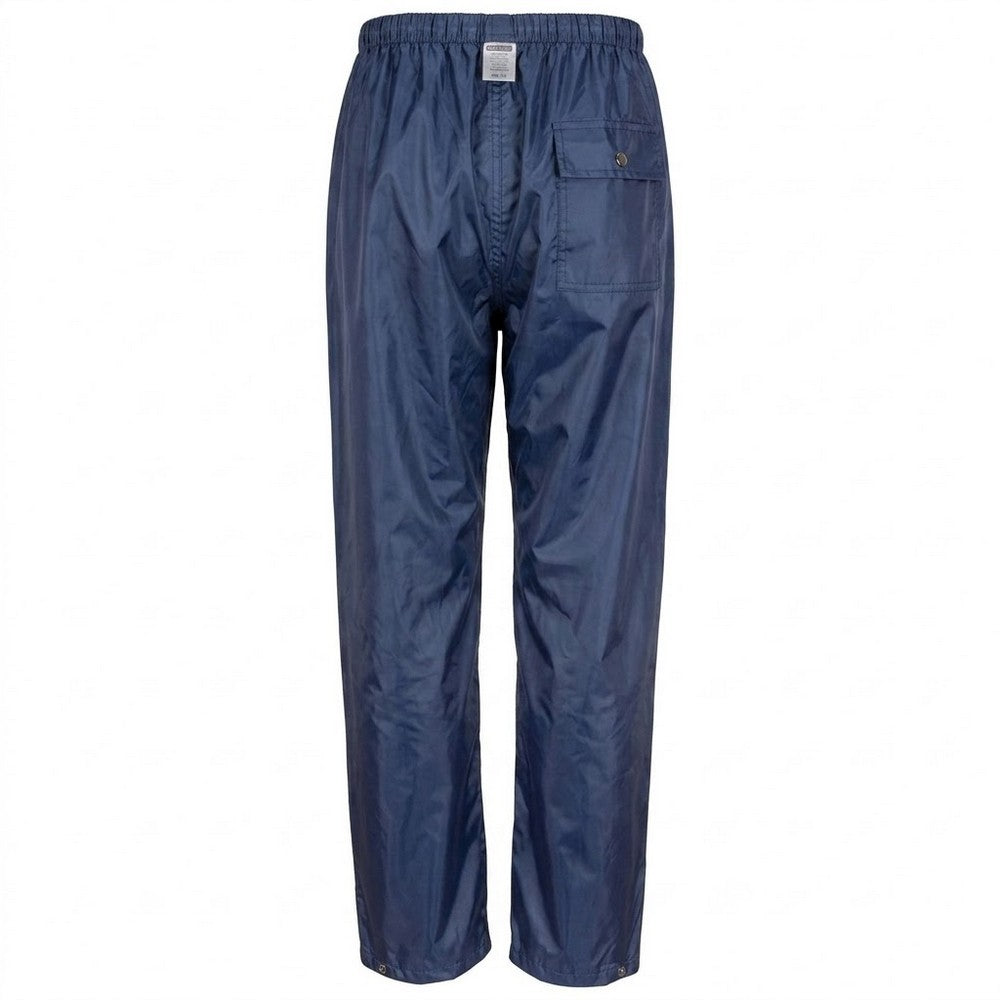 Navy - Back - Result Core Unisex Adult Waterproof Trousers