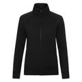 Black - Front - Fruit of the Loom Womens-Ladies Premium Lady Fit Sweat Jacket