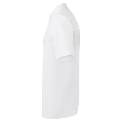 White - Side - Premier Unisex Adult Recyclight Short-Sleeved Chef Shirt
