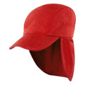 Red - Front - Result Headwear Childrens-Kids Legionnaires Fold Up Cap