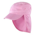 Pink - Front - Result Headwear Childrens-Kids Legionnaires Fold Up Cap