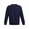 Midnight Navy-White - Back - Under Armour Unisex Adult Rival Fleece Crew Neck Sweatshirt