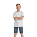 White - Side - Fruit of the Loom Childrens-Kids Iconic T-Shirt